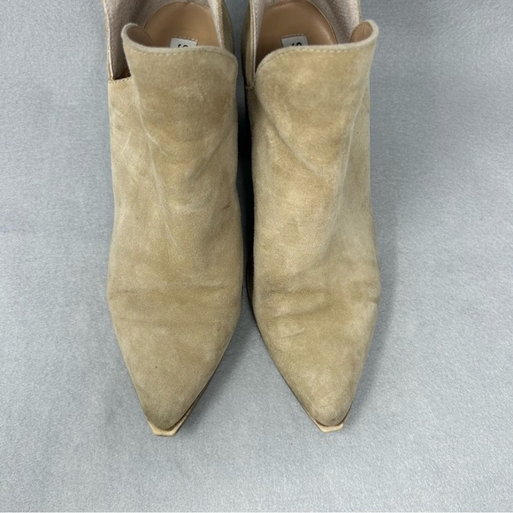 Steve Madden Boots Womens Size 9M Suede Pointed Toe Block Heel V Cut Booties - Picture 7 of 12